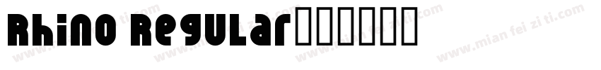Rhino Regular字体转换
